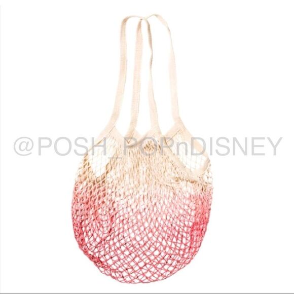 CAMP Collection Dip Dye Pink Ombré boho chic Famers market, beach, Produce bag - Picture 2 of 4